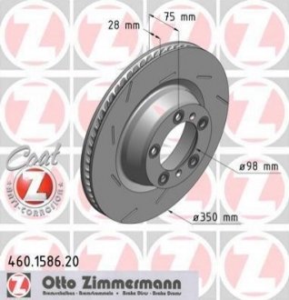 Диск гальмівний ZIMMERMANN 460 1587 20