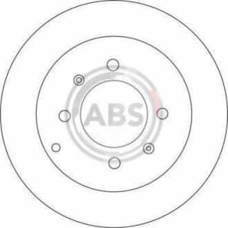 Тормозной диск A.B.S. 17207