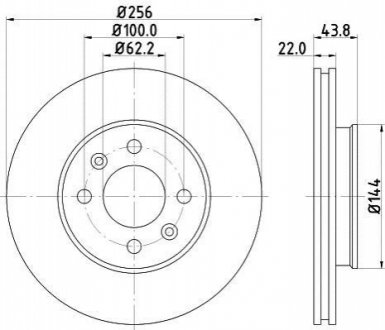 Тормозной диск HELLA 8DD355117981