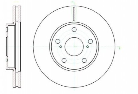 Тормозной диск WOKING D61043.10 (фото 1)