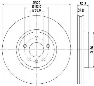 Тормозной диск HELLA 8DD355113-911