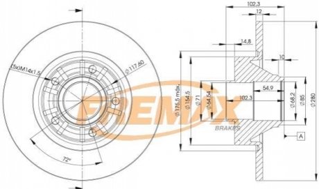 Тормозной диск FREMAX BD-6846 (фото 1)