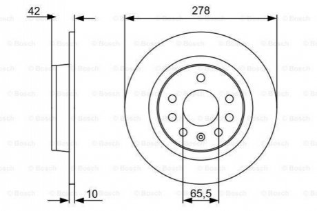 Тормозной диск BOSCH 0 986 479 515 (фото 1)