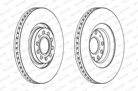 Тормозной диск FERODO DDF1705C1