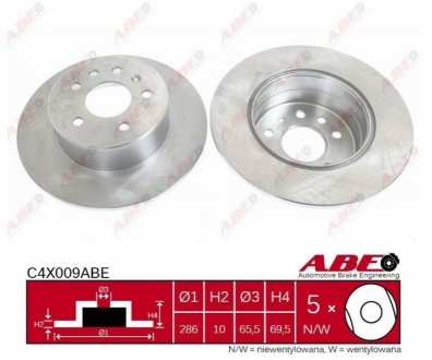 Тормозной диск ABE C4X009ABE
