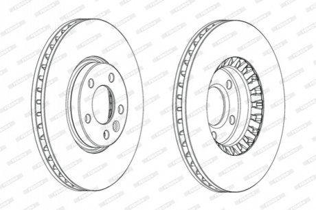 Диск гальмівний FERODO DDF2182C1 (фото 1)
