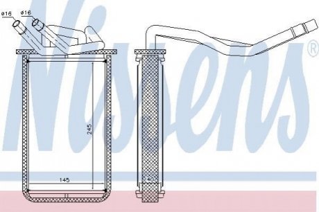 Радіатор пічки NISSENS 71768