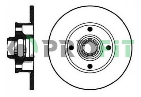 Тормозной диск PROFIT 5010-0137