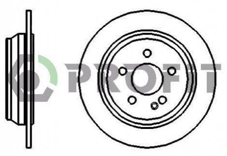 Диск гальмівний PROFIT 5010-1234