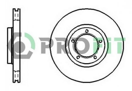 Диск гальмівний PROFIT 5010-0848
