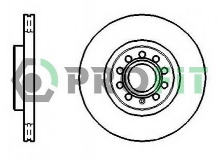 Тормозной диск PROFIT 5010-1305 (фото 1)