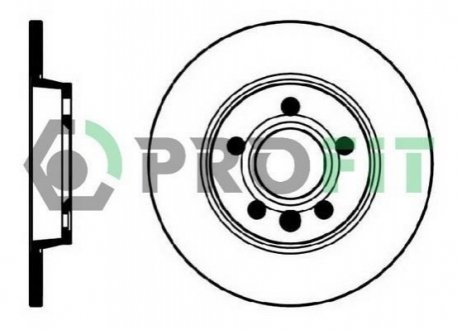 Тормозной диск PROFIT 5010-1012 (фото 1)