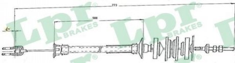 Трос зчеплення LPR C0167C