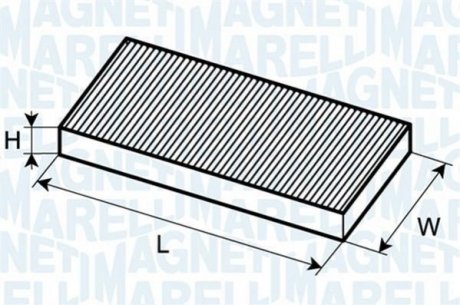 CABIN FILTER MAGNETI MARELLI 350203061100 (фото 1)