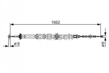 Clutch cables BOSCH 1 987 482 206 (фото 1)