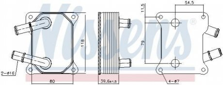 Теплообменник NISSENS 90897