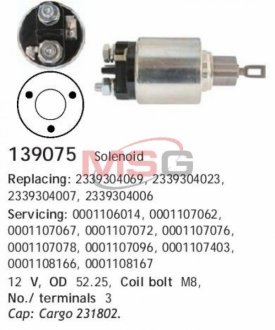 Соленоид CARGO 139075