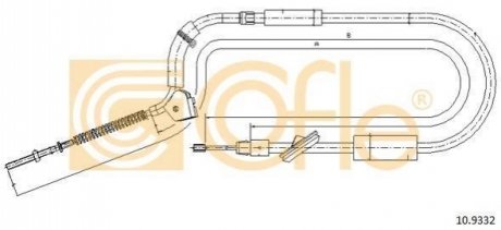 Трос ручника COFLE 10.9332