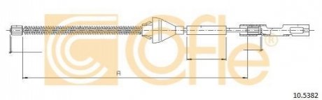 Трос ручника COFLE '105382' (фото 1)