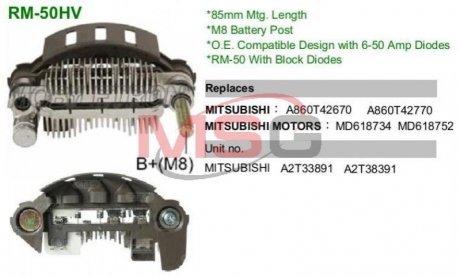 Діодний міст MOBILETRON RM-50HV