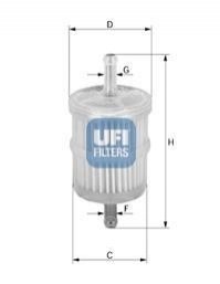 Fuel filters UFI 31.001.00