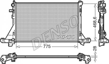 Радіатор основний DENSO DRM23112