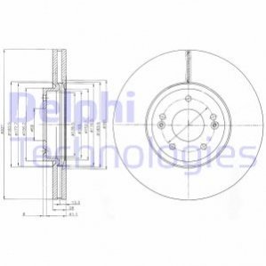 Гальмвний диск Delphi BG9056C