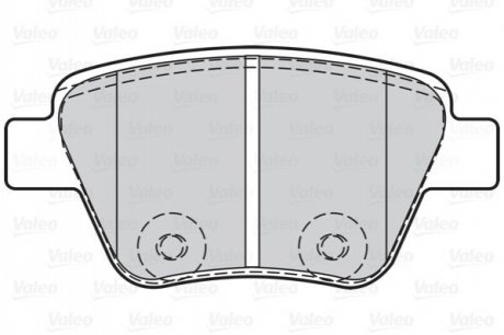 Гальмівні колодки дискові VAG A1/A3/Octavia/Caddy/Golf/Jetta/Scirocco/Touran 1,2-3,6 R 03>> Valeo 302134 (фото 1)