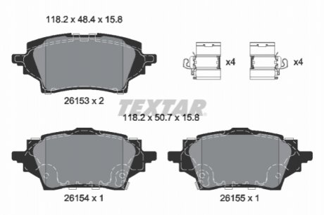 Автозапчасть TEXTAR 2615301