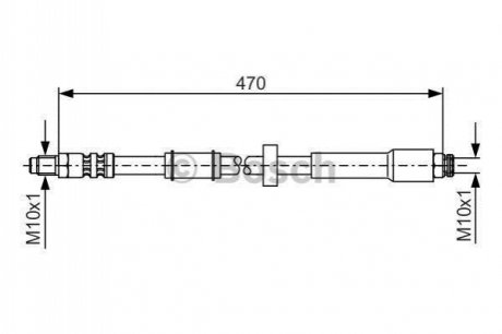 BRAKE HOSES BOSCH 1 987 481 004 (фото 1)