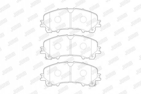 Колодки гальмівні дискові Jurid 573789J