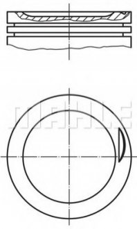 Поршень AUDI A4,A6 2,0 00-08 MAHLE / KNECHT 030 83 00 (фото 1)