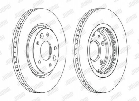 Гальмівний диск передній Nissan Leaf, Qashqai, X-Trail / Renault Kadjar, Koleos Jurid 563120JC