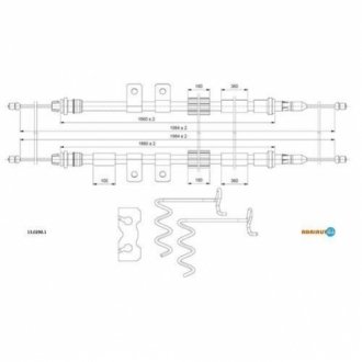 Тросик стояночного тормоза ADRIAUTO 13.0290.1