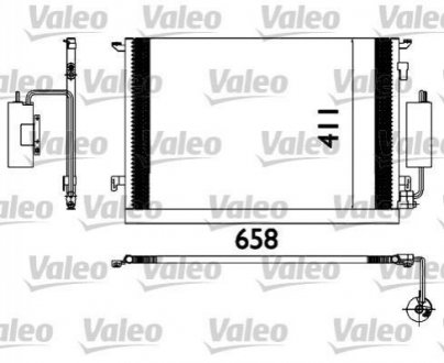 Радіатор кондиціонера FIAT; OPEL (вир-во) Valeo 817648