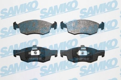Комплект тормозных колодок дисковый тормоз SAMKO 5SP756 (фото 1)