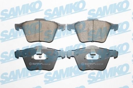 Комплект тормозных колодок дисковый тормоз SAMKO 5SP1507 (фото 1)