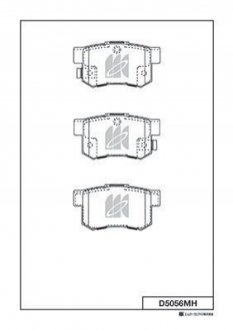 Колодки дискового гальма KASHIYAMA D5056MH (фото 1)