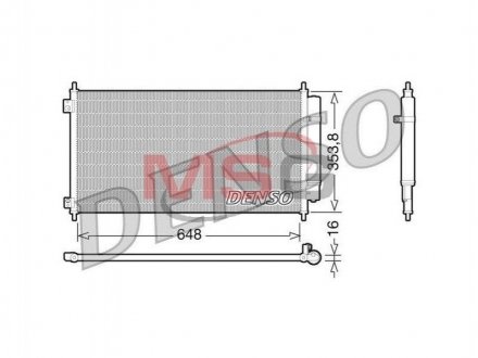 Конденсатор кондиционер DENSO DCN40010