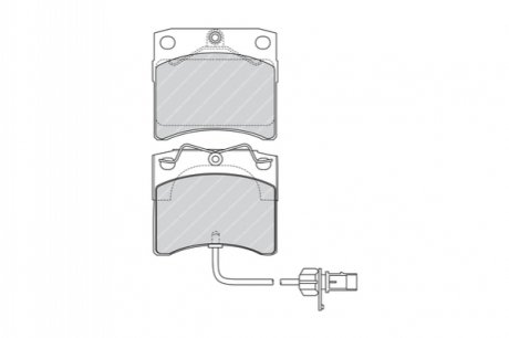Комплект тормозных колодок дисковый тормоз FERODO FVR1492