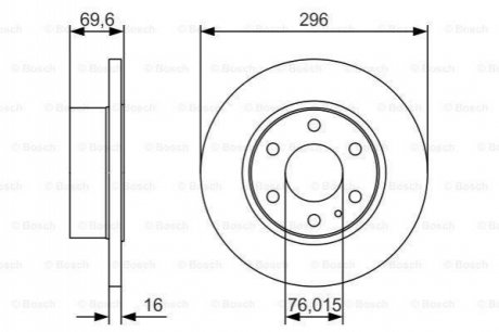 Тормозной диск BOSCH 0 986 479 A51 (фото 1)