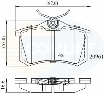 Автозапчасть COMLINE CBP0797