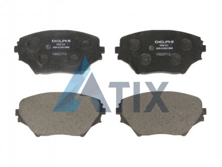 Комплект тормозных колодок дисковый тормоз Delphi LP1632 (фото 1)