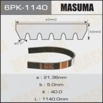 Автозапчастина MASUMA 6PK-1140