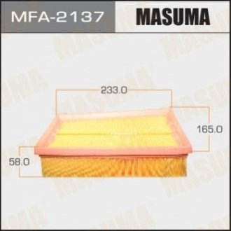 Фільтр повітряний A-2014 MASUMA MFA-2137