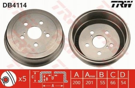 Автозапчастина TRW DB4114