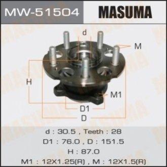 Автозапчастина MASUMA MW51504