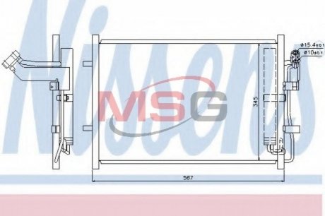 Конденсер кондиціонера NISSENS 940148