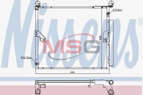 Конденсер кондиціонера NISSENS 940623