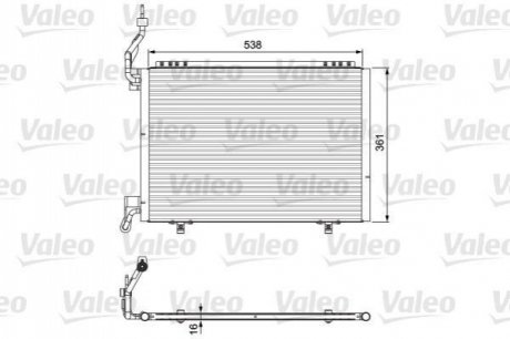 Конденсер кондиціонера Valeo 814075